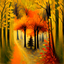 Fox / autumn forest hybrid at 64 pixels